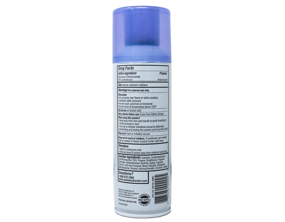 Sure fine mist spray in motion, showing quick-dry texture and even coverage