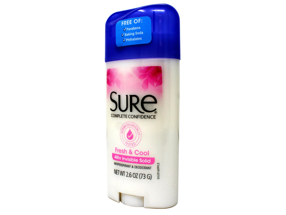 Sure close-up label ingredients showing product info and usage clarity