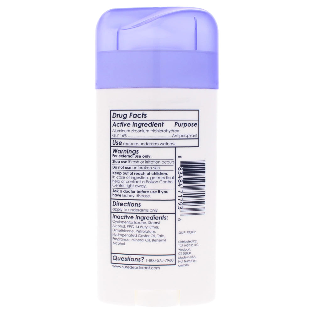 Close-up of Sure Original stick applying to skin demonstrating smooth coverage and residue-free wear