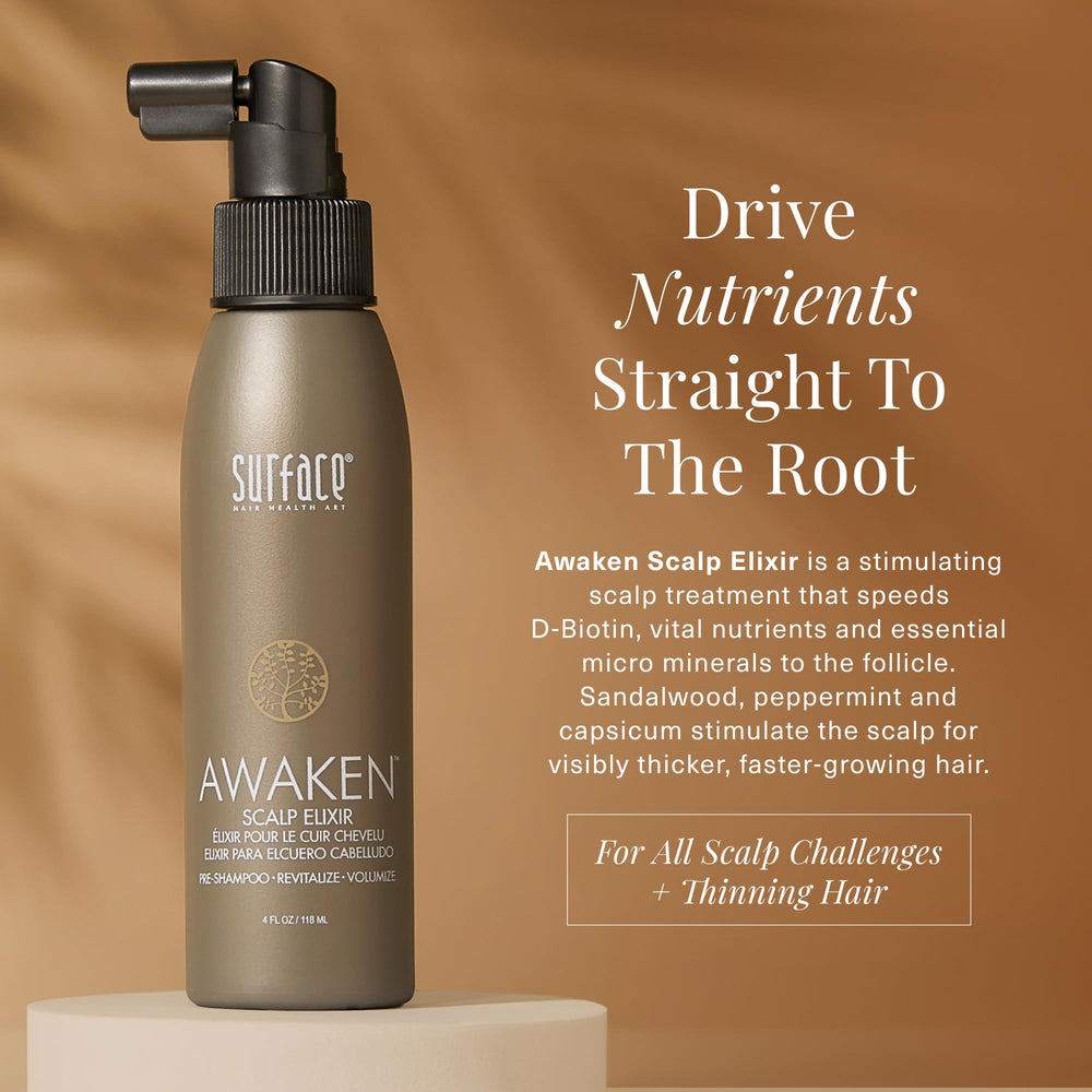 Surface close-up of elixir drop highlighting lightweight texture and easy absorption benefit