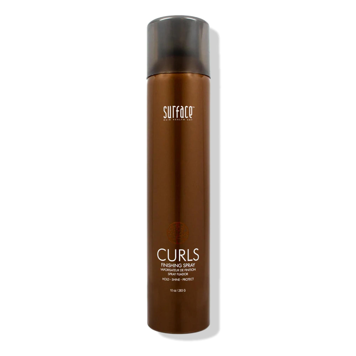 SURFACE front packaging showing bottle and branding, clear product benefits
