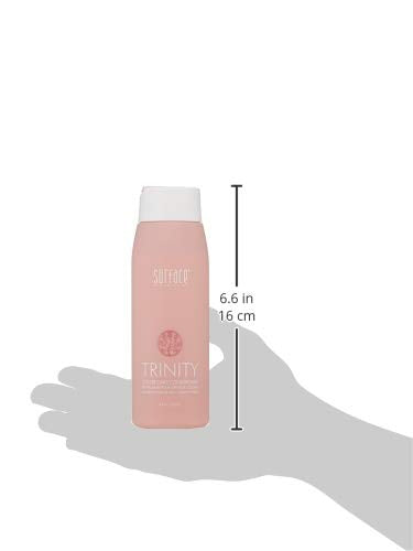 Surface Trinity label close-up showing color-care ingredients and protection