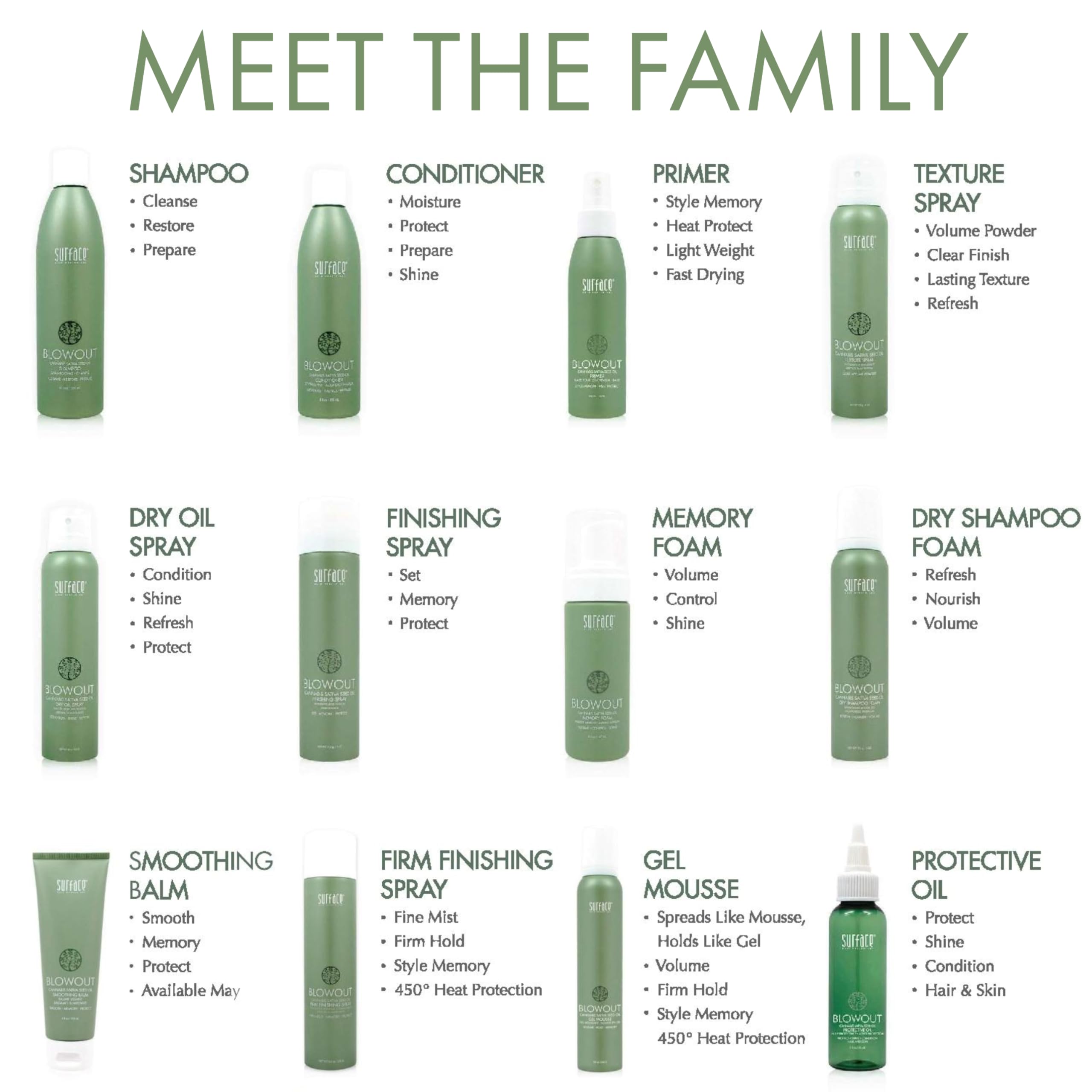 SURFACE label close-up highlighting botanical ingredients and clean-beauty claims for ingredient clarity