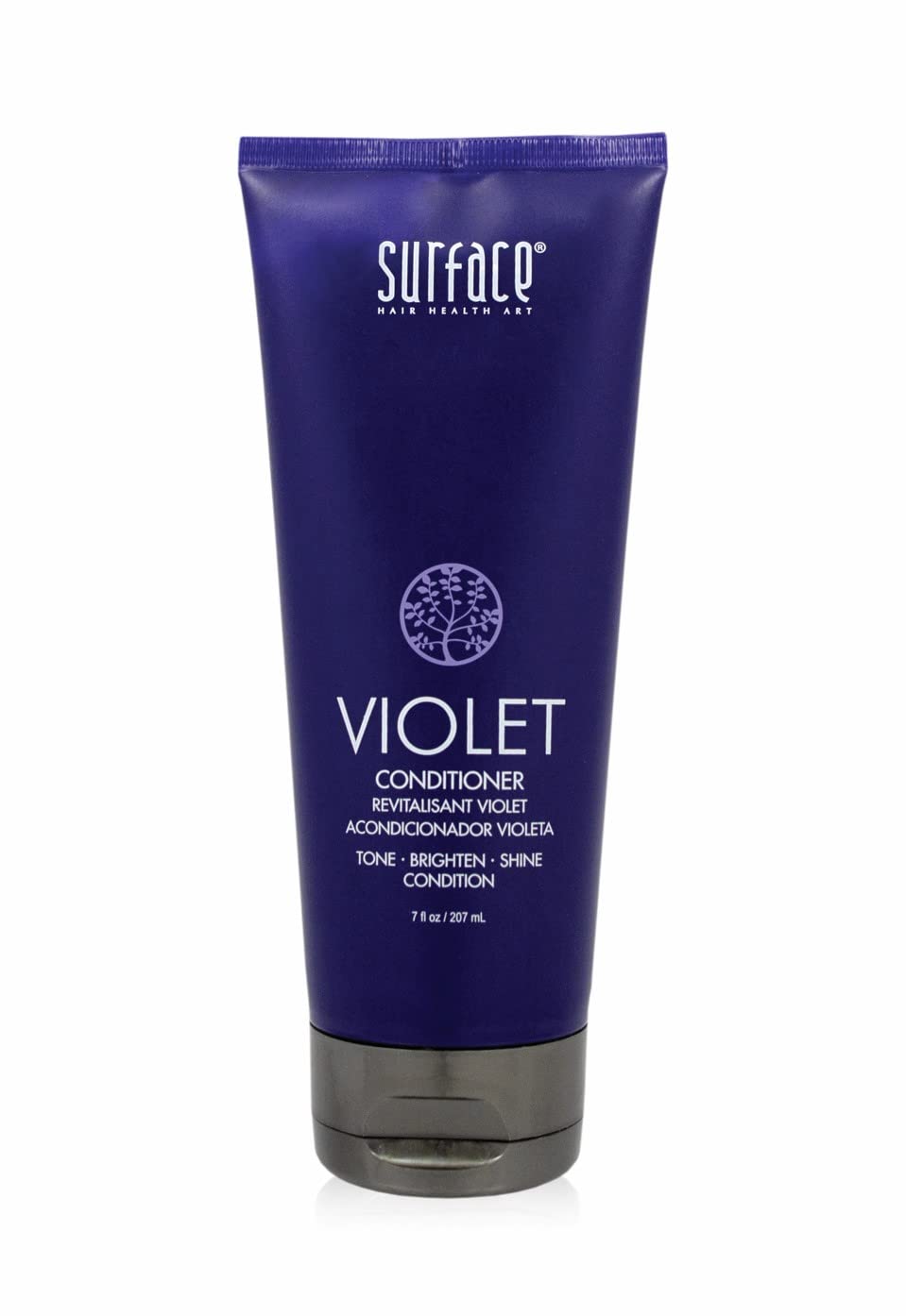 Surface bottle front label showing product name and size for clear identification