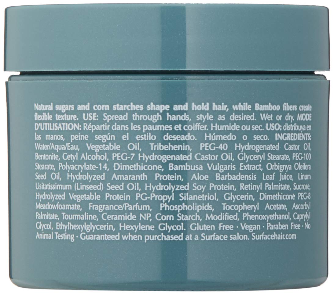 Surface texture paste in hands being worked between fingers for easy application and control
