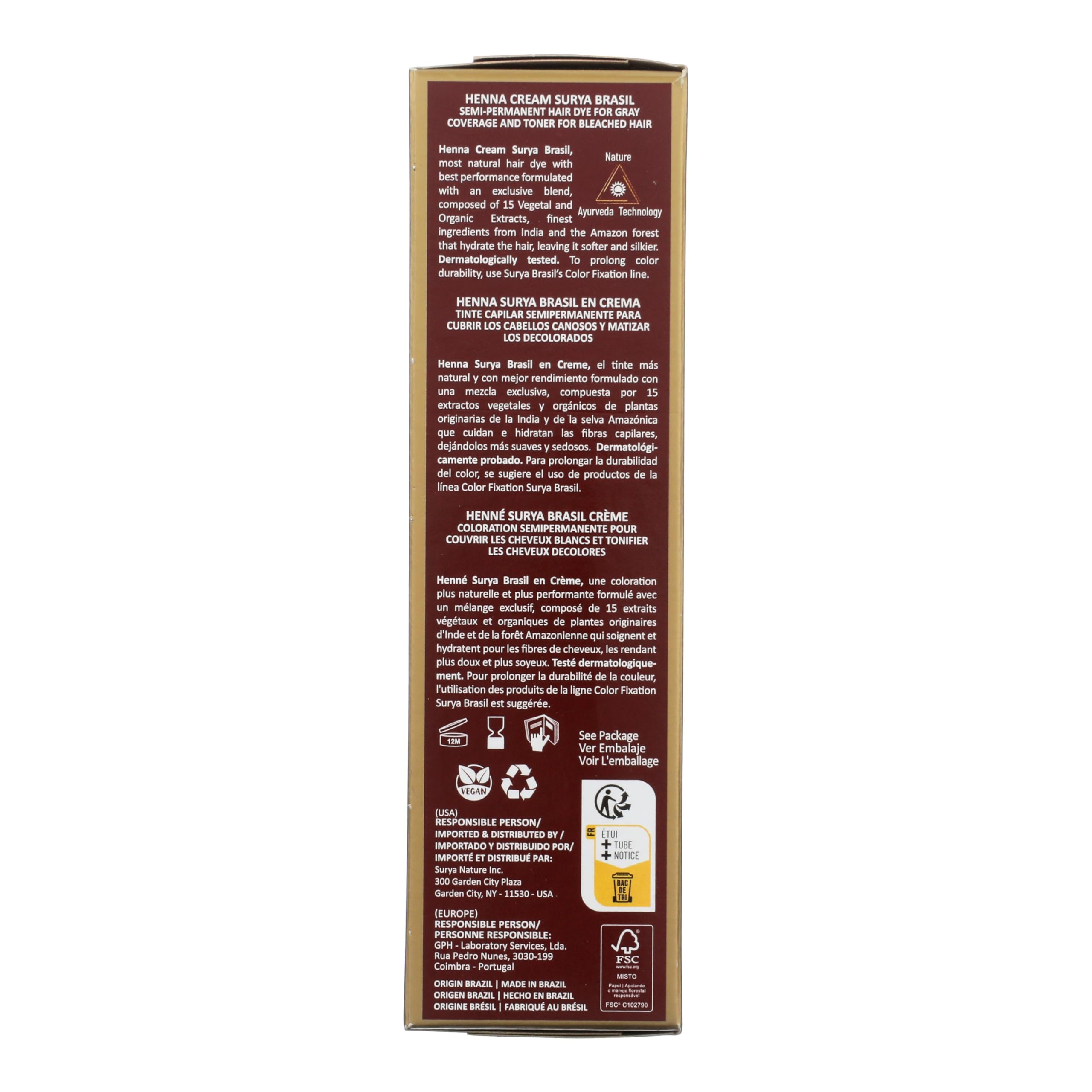 Surya Brasil creamy henna texture close-up showing smooth application benefit
