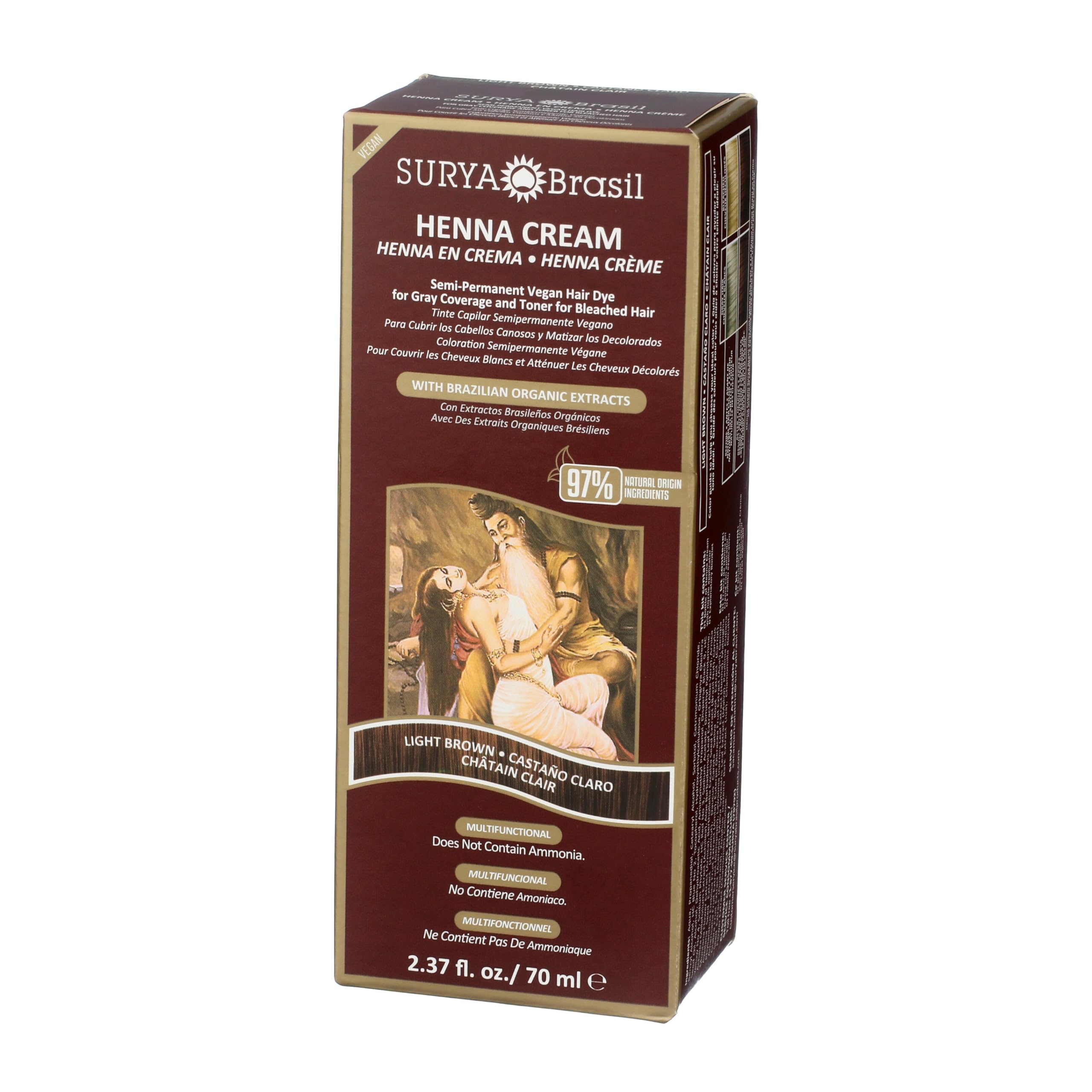 Surya Brasil 70 ml tube beside a ruler showing compact size and travel convenience