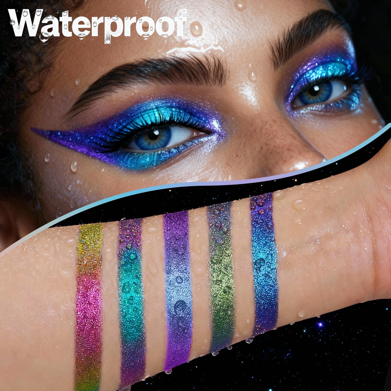 SUSIKEKI blended shadow on eye showing duochrome depth and luminous dimension