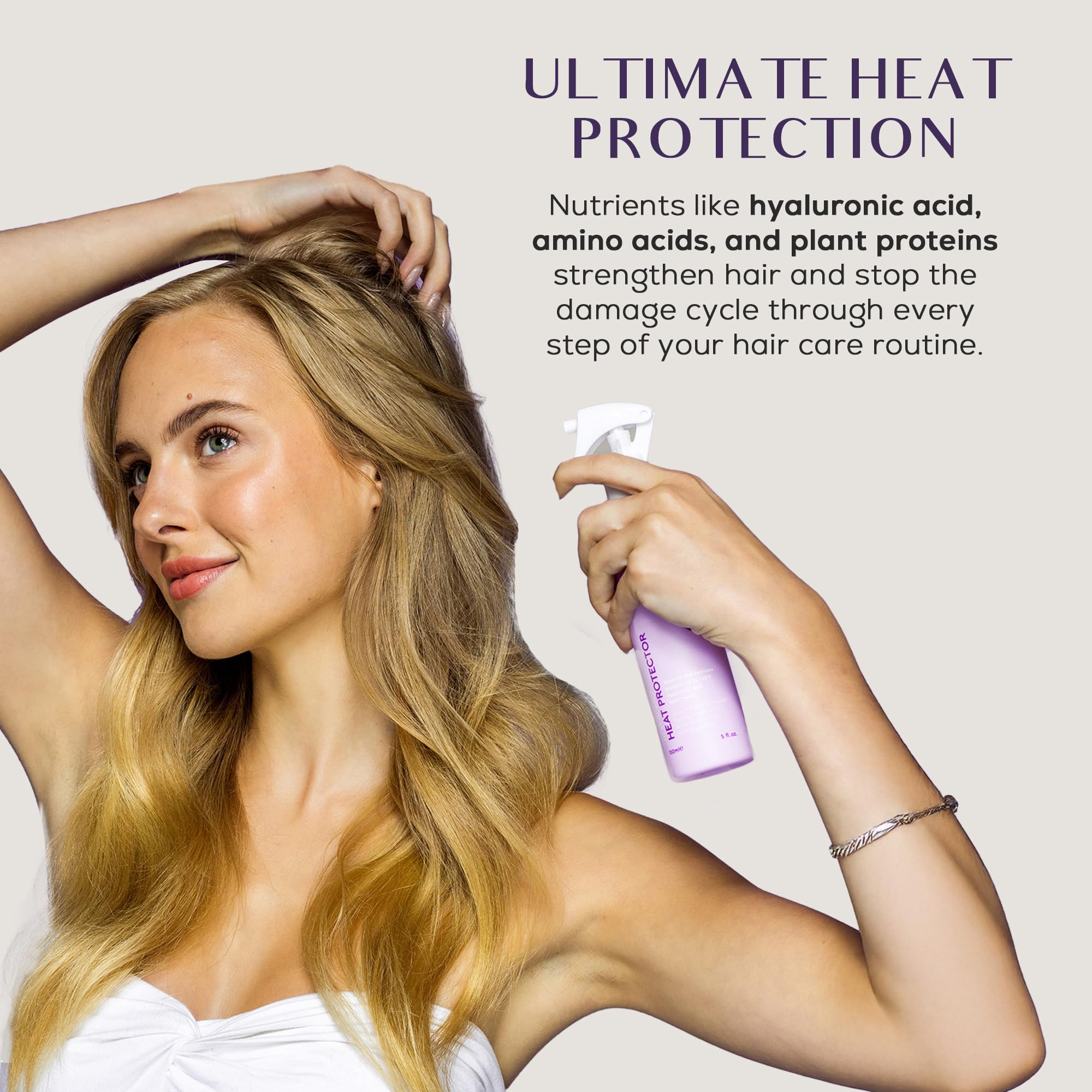SUTRA being used during blowdrying for heat protection