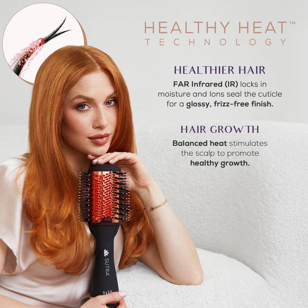 SUTRA barrel close-up highlighting 3-inch oval thermal barrel for faster drying