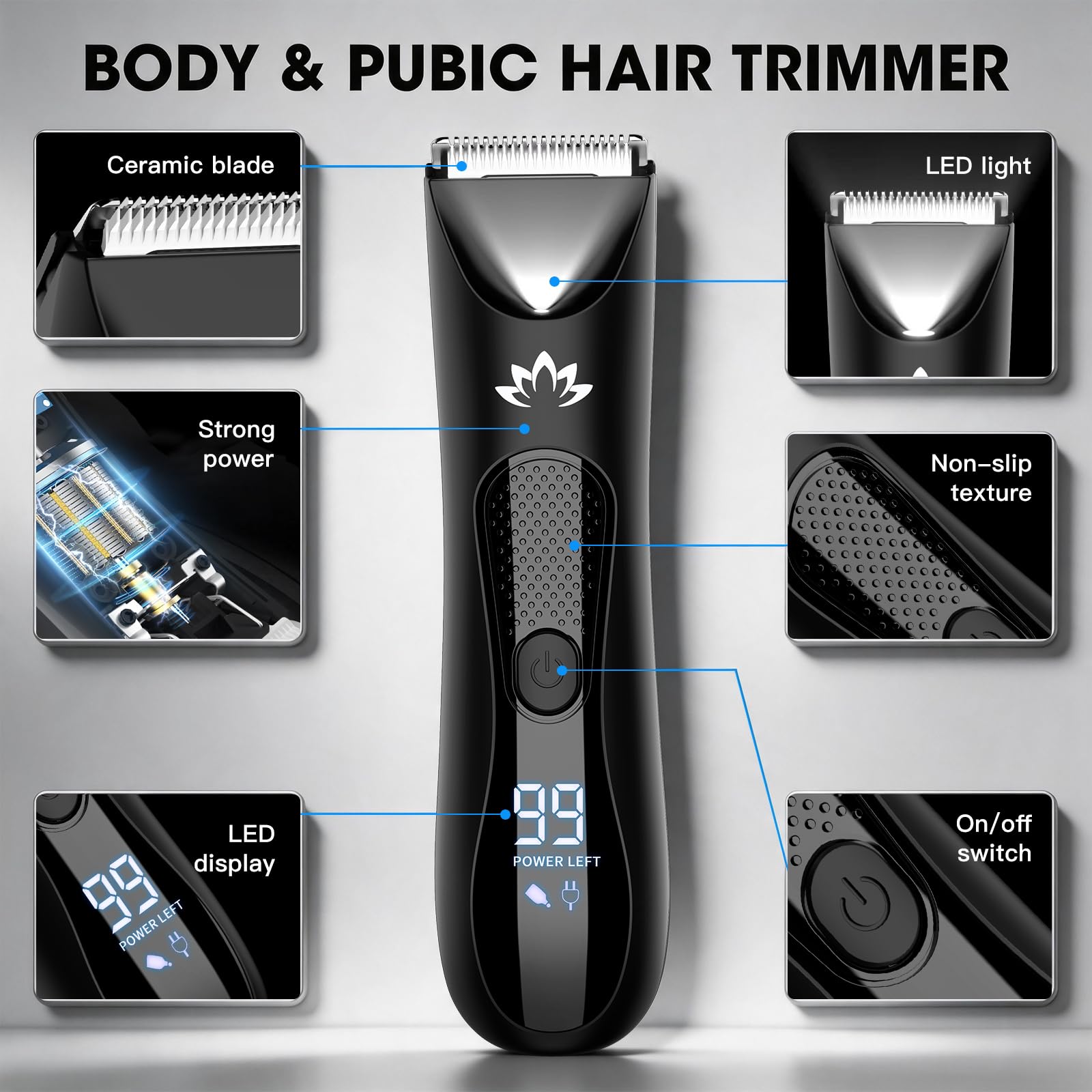 Suttik ceramic blade close-up reducing nicks for safer grooming