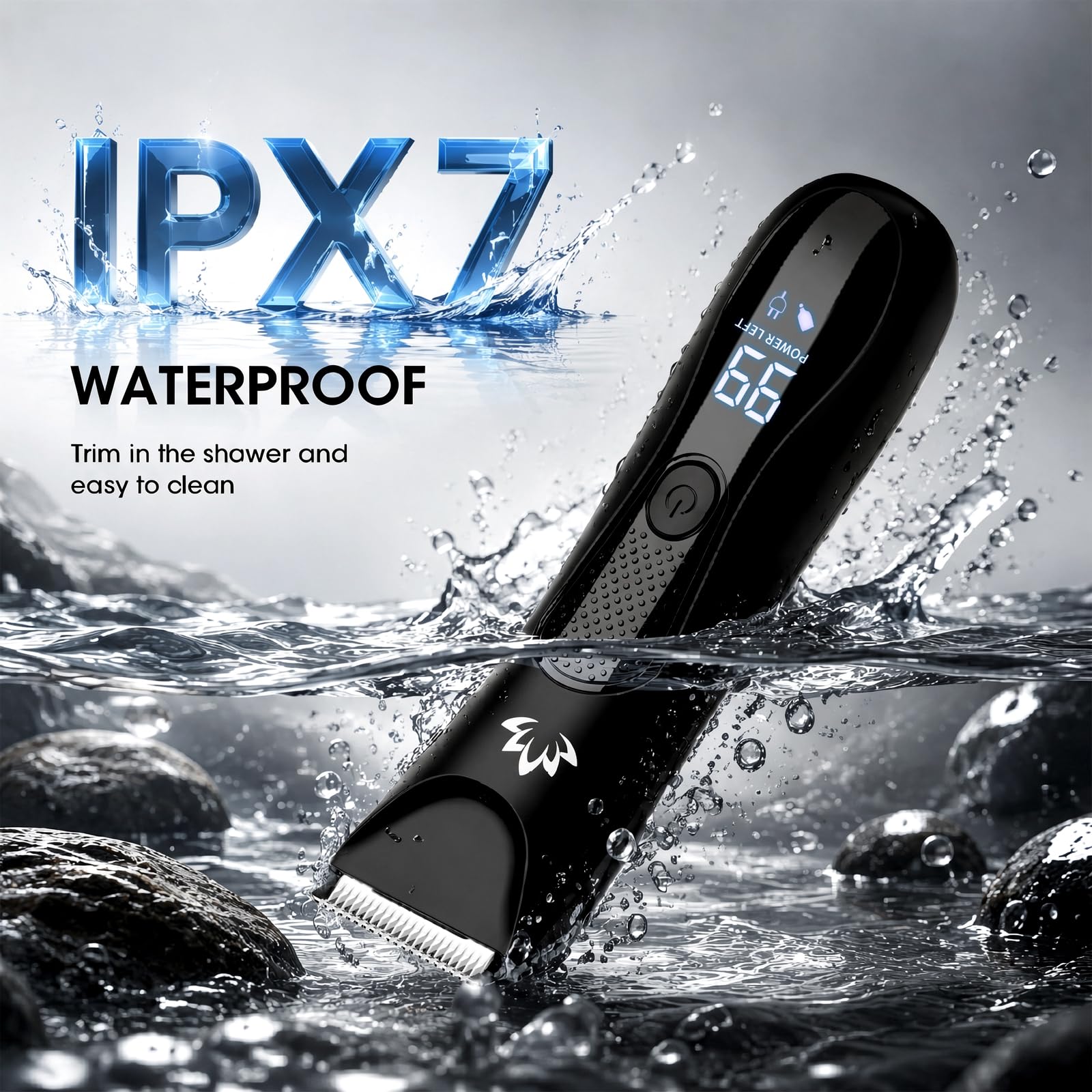 Suttik trimmer used in shower highlighting waterproof convenience