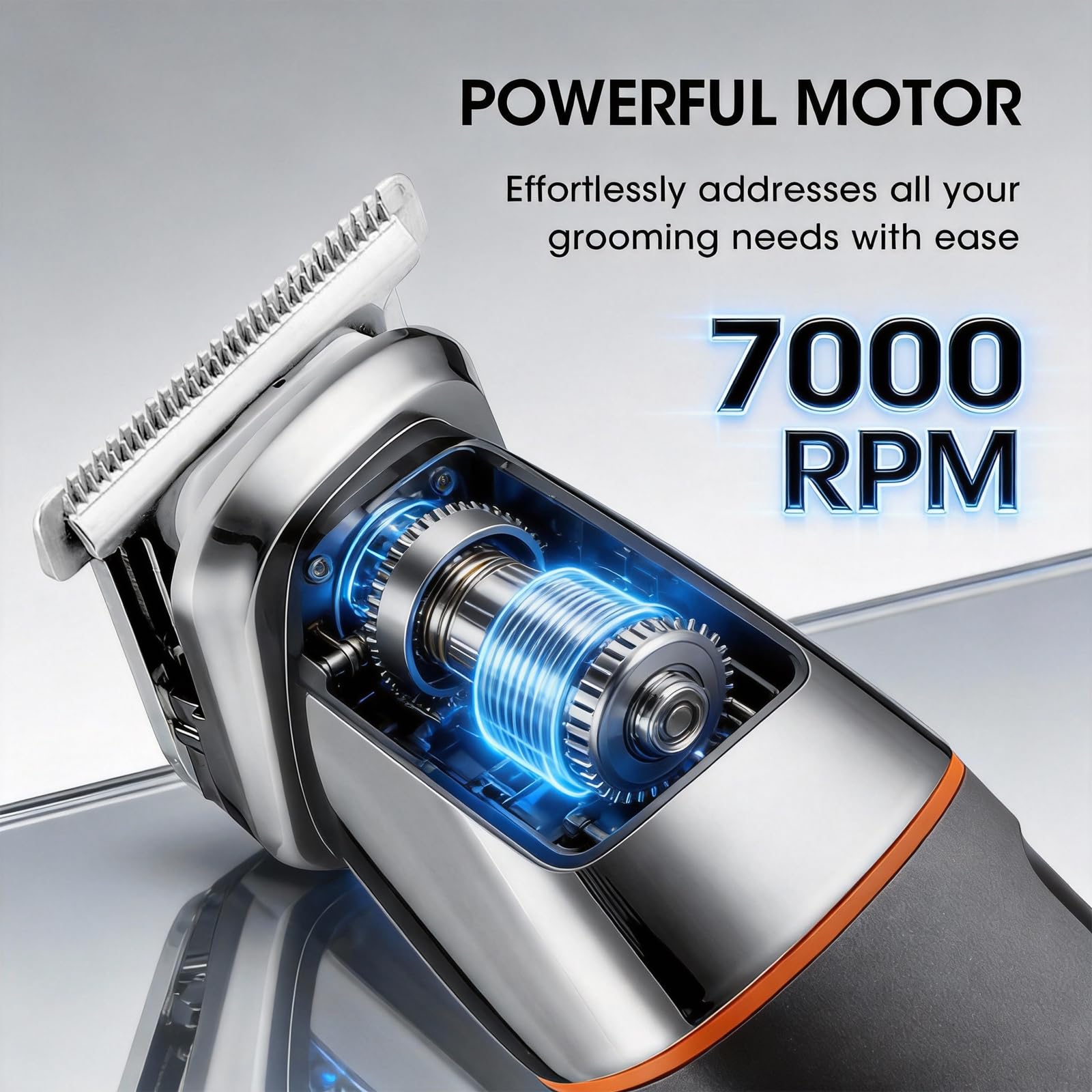 Suttik trimmer rinsed under water showing waterproof design for easy cleaning