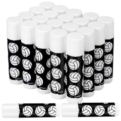 Suttmin front packaging showing 24 volleyball lip balms, great for teams