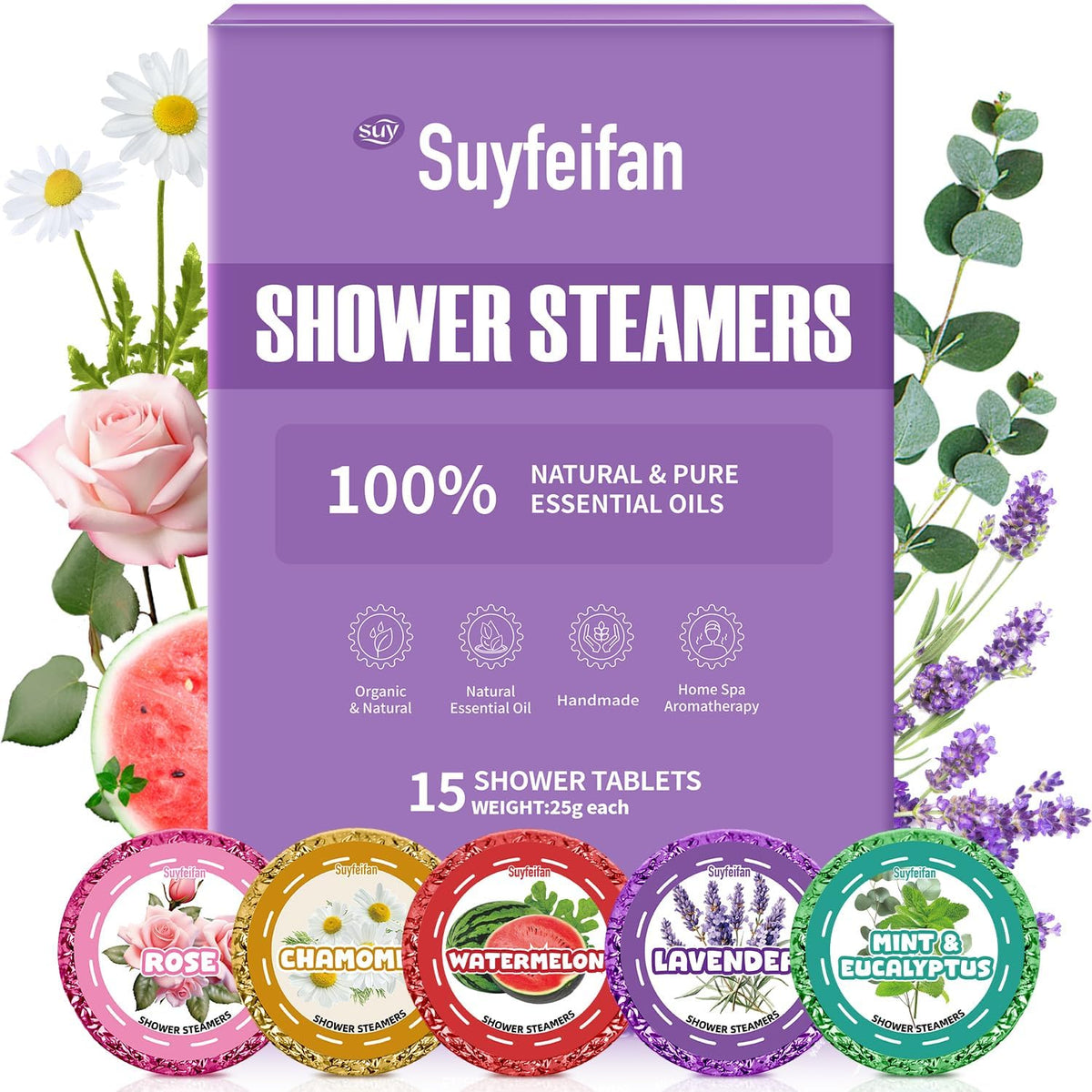 suyfeifan front packaging showing 15-pack and scent variety for easy choice
