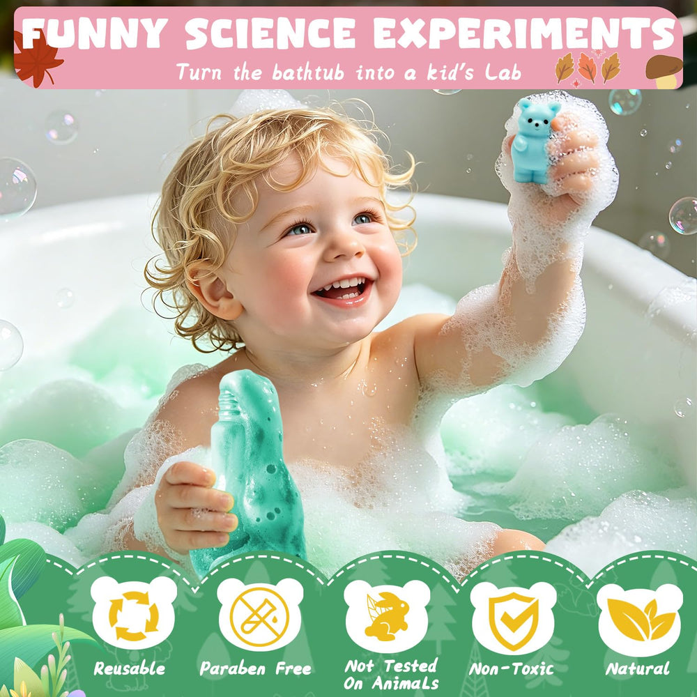 Suyfeifan bath bomb beside child’s toy to show size and safe scale