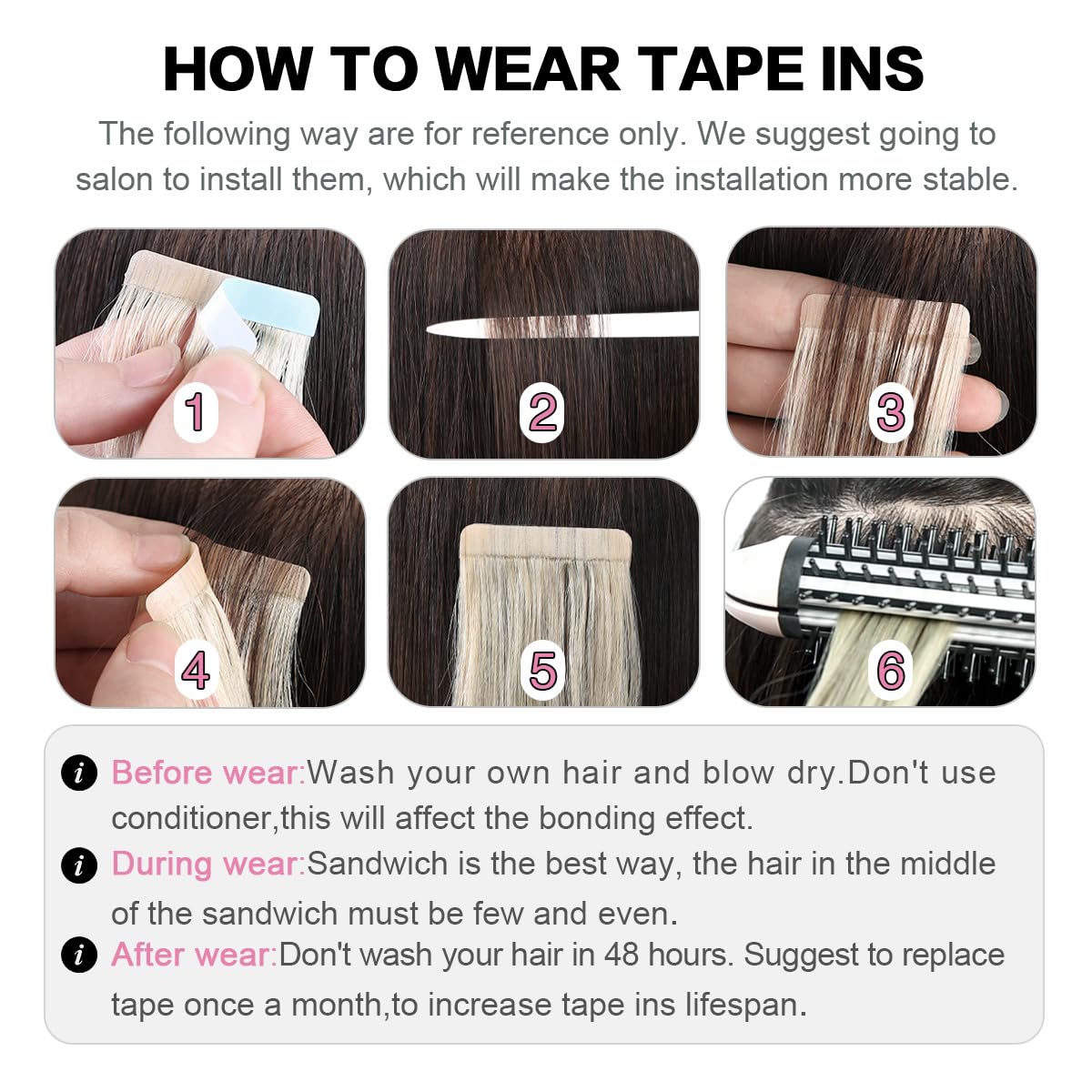 SUYYA replacement tape and tools laid out, indicates easy re-taping convenience