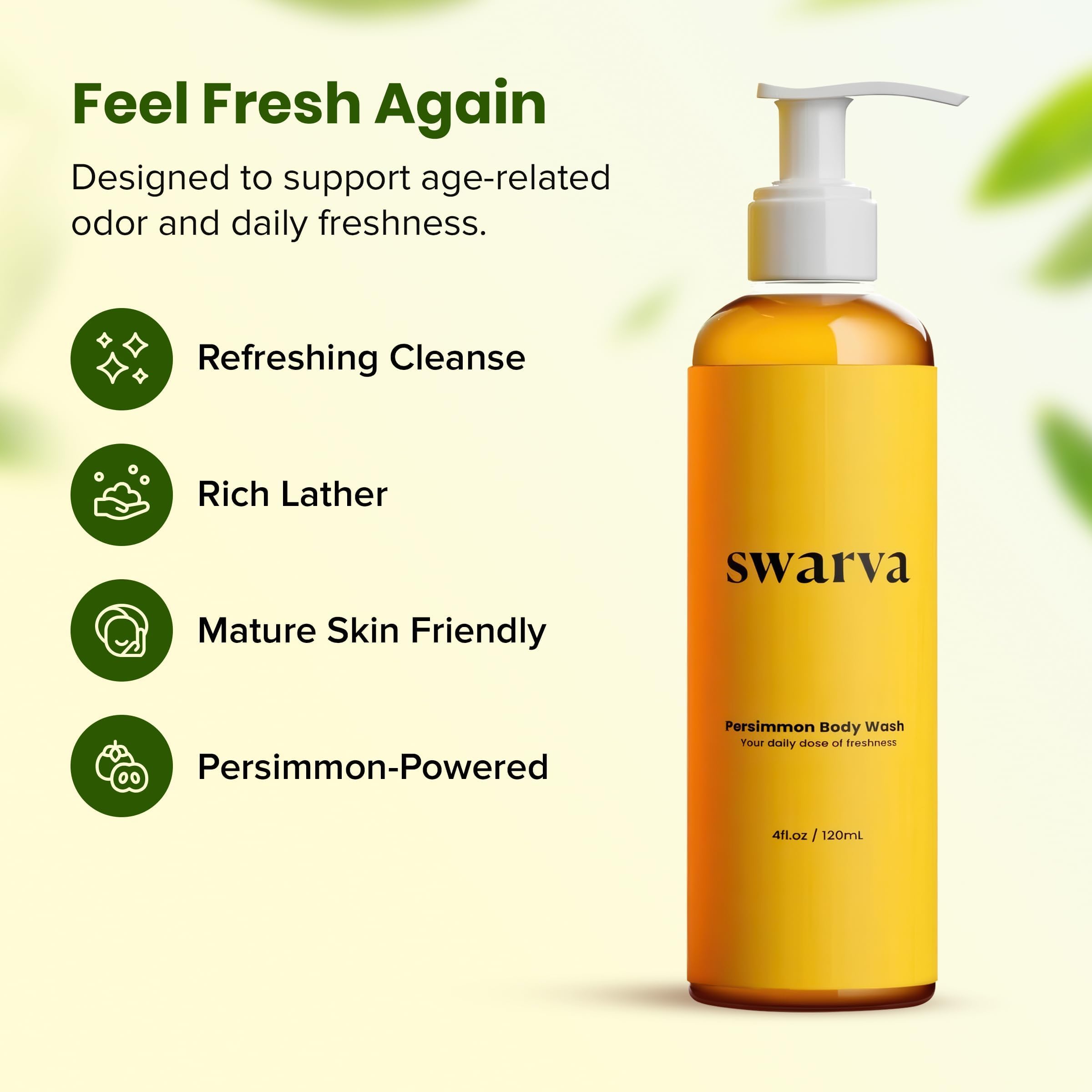 Swarva gel lather texture demonstrating rich foam and effective cleanse