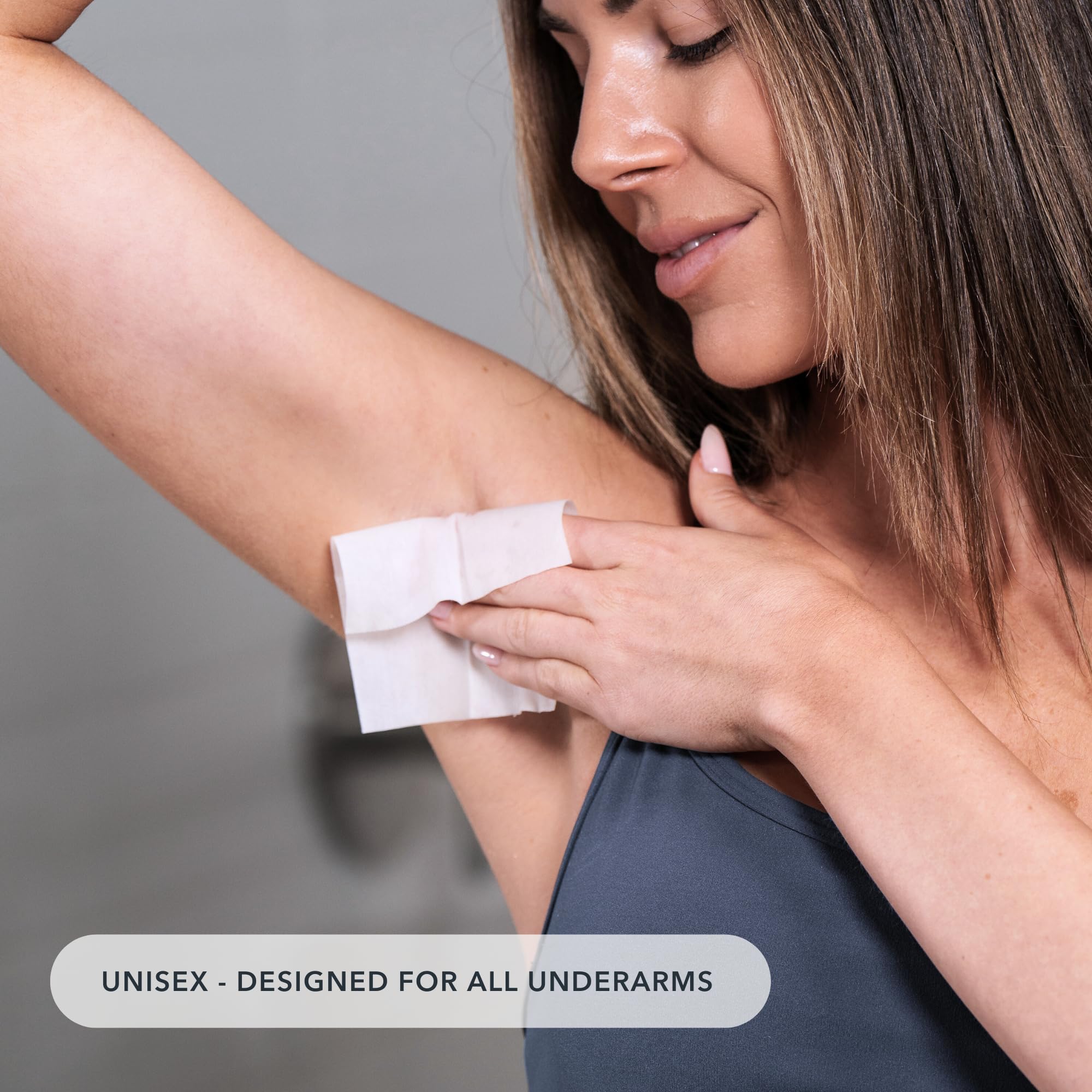 SweatBlock ingredient label showing aluminum chloride and clinical-strength benefit