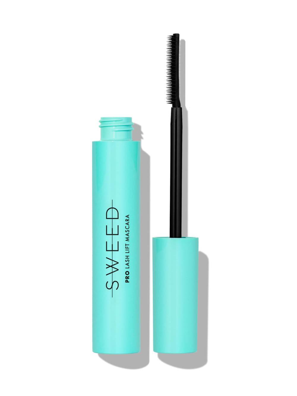 Sweed mascara front packaging showing sleek tube and label, professional finish