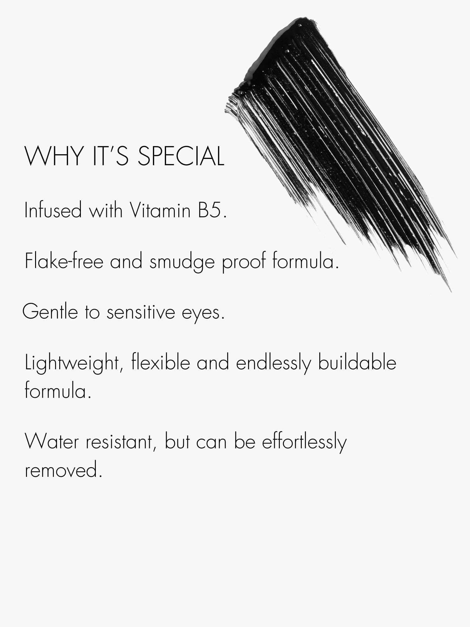 Sweed mascara applied on natural lashes showing lifted length and separation