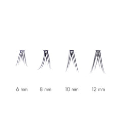 Sweed close-up of tapered lash ends highlighting realistic fine tips and natural blend