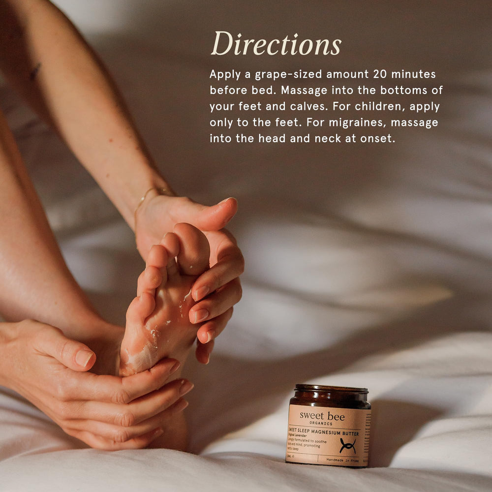 Sweet Bee Organics application on hand demonstrating smooth absorption