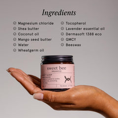 Sweet Bee Organics close-up texture showing creamy spreadable hydration