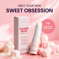 Sweetums stick open revealing creamy solid perfume for mess-free application