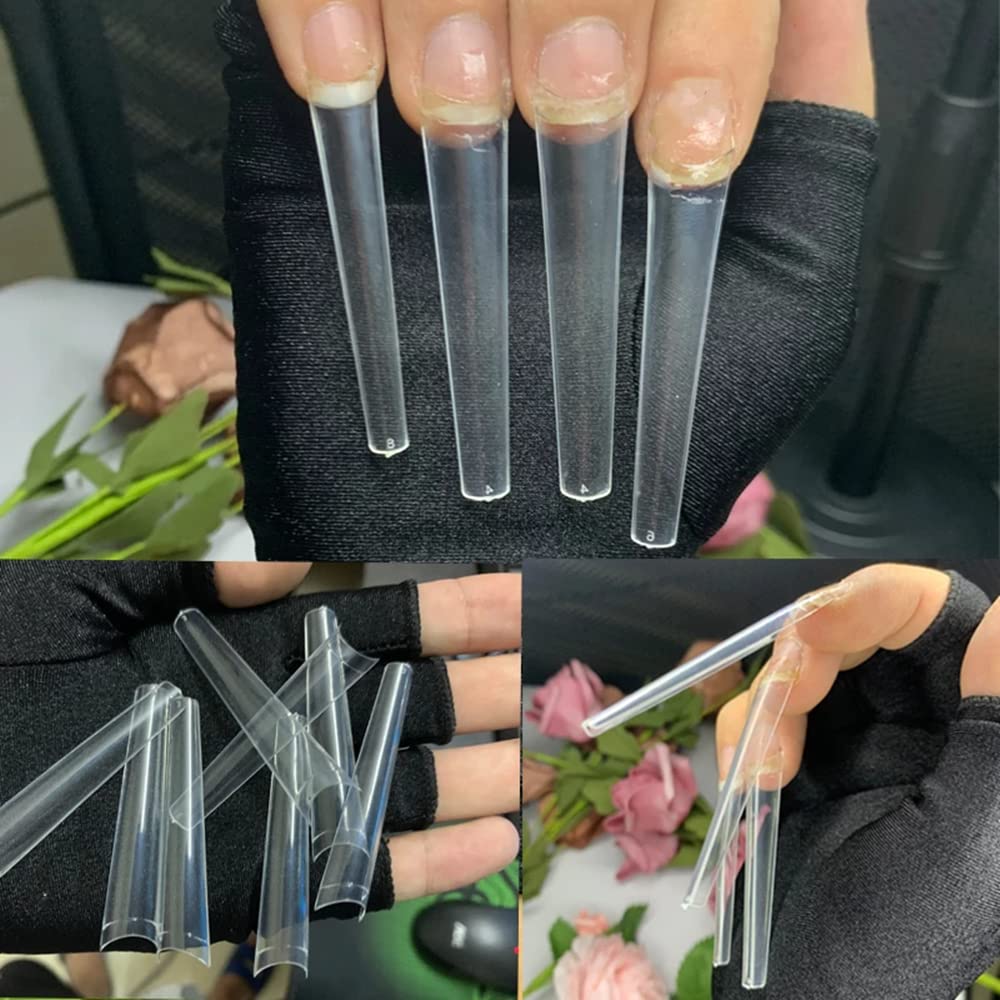 SWETIDY clear tip texture detail highlighting smooth surface for polish hold