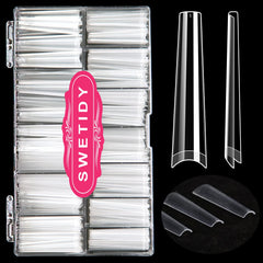 SWETIDY front packaging showing 12-size tray and 420 tips for easy organization