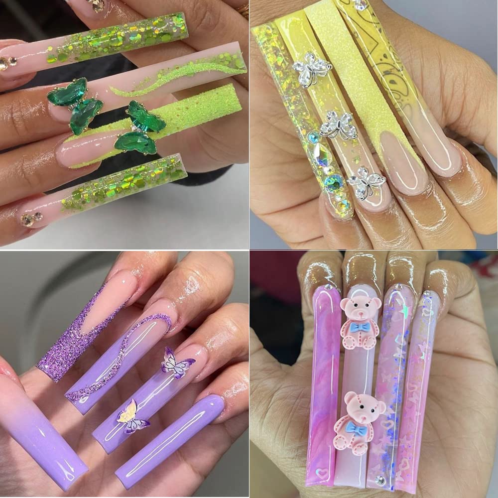 SWETIDY finished press-on nails styled on hand for wearable design