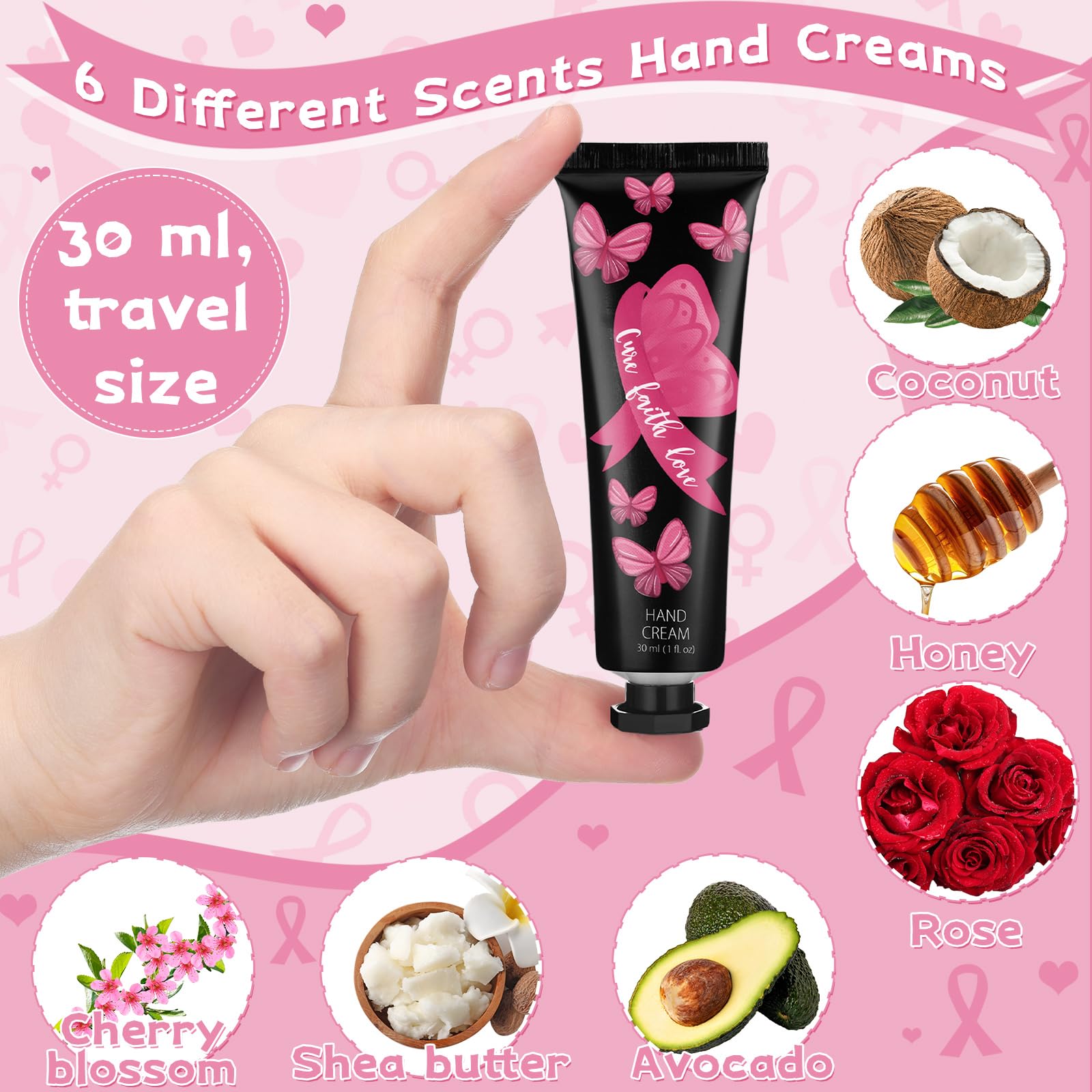 Swiffen tube close-up label detail showing ribbon art and scent name for clear recognition
