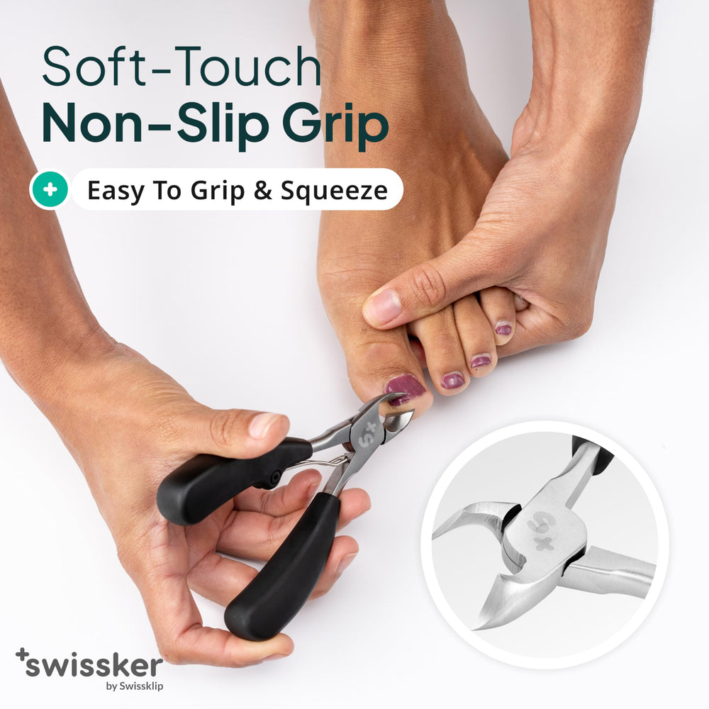 Swissklip Swissker in use during self trimming for safer control