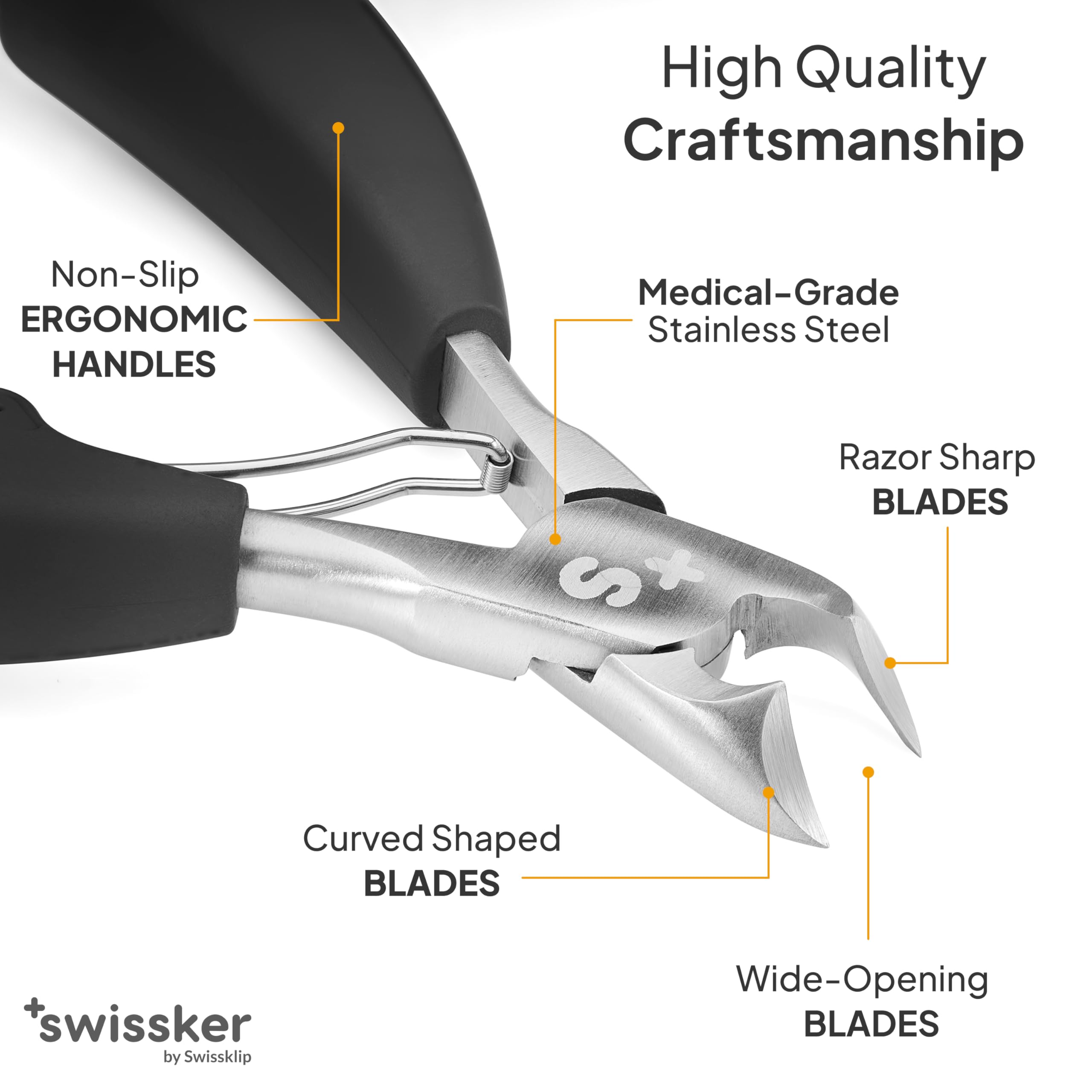 Swissklip Swissker long handle grip detail providing ergonomic comfort