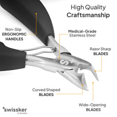 Swissklip Swissker long handle grip detail providing ergonomic comfort