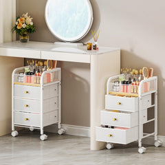 SWTYMIKI front view of cart showing compact vertical storage and chic finish