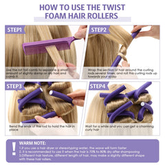 Syhood curling rod wrapped in hair demonstrating heat-free styling benefit