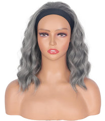 SYMEIW close-up of wavy texture highlighting soft synthetic fiber and styling ease