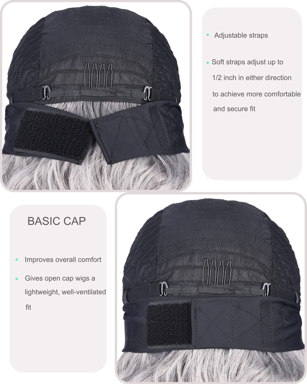 SYMEIW packaged wig with accessories showing ready-to-wear convenience benefit