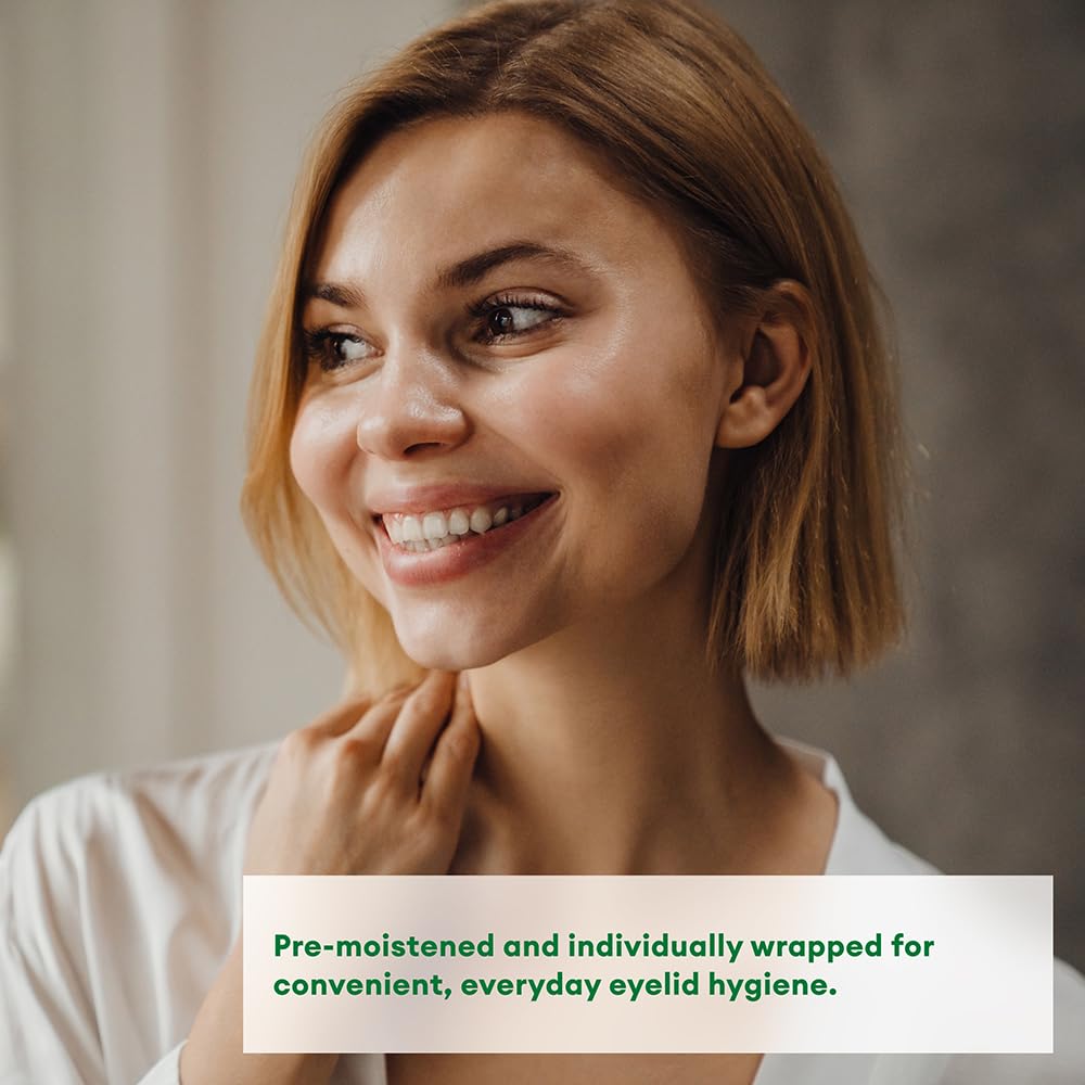 Systane opened pouch with wipe partly out showing ready-to-use convenience