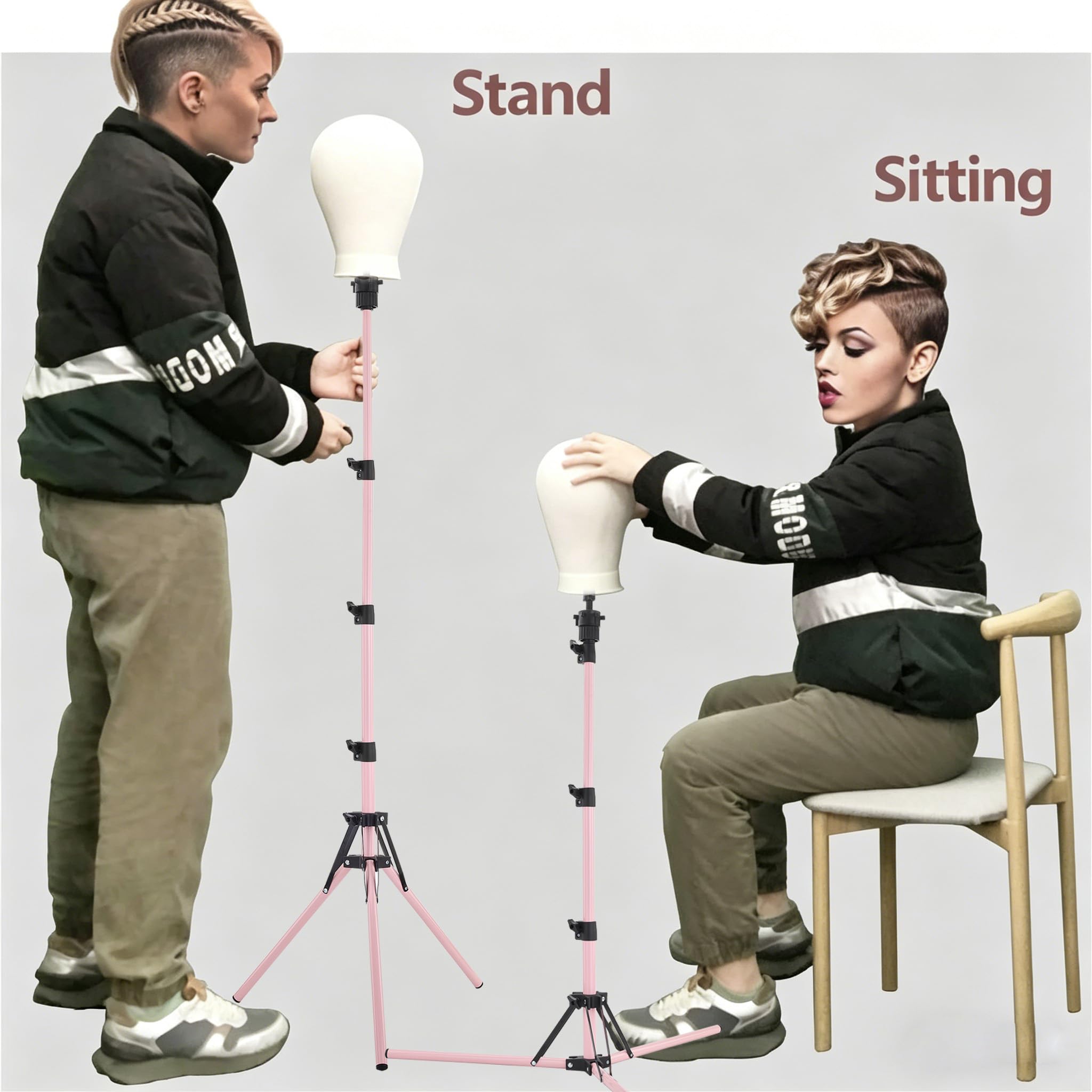 SZCY LLC folded stand next to ruler showing compact storage size