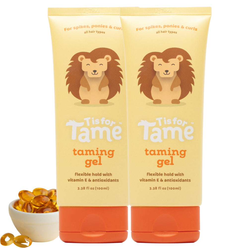 T is for Tame front packaging showing two-gel pack and brand clarity