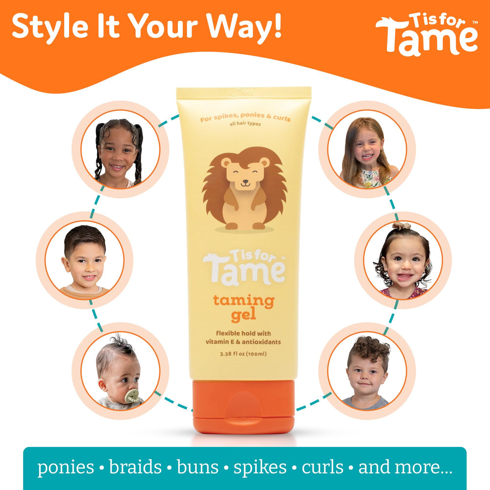 T is for Tame gel texture on hand demonstrating smooth, non-sticky finish