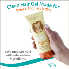 T is for Tame texture close-up displaying gel consistency and easy application
