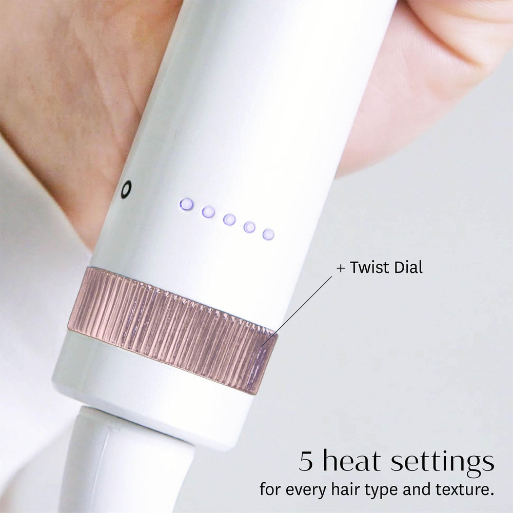T3 BodyWaver ceramic barrel close-up demonstrating even heat distribution benefit