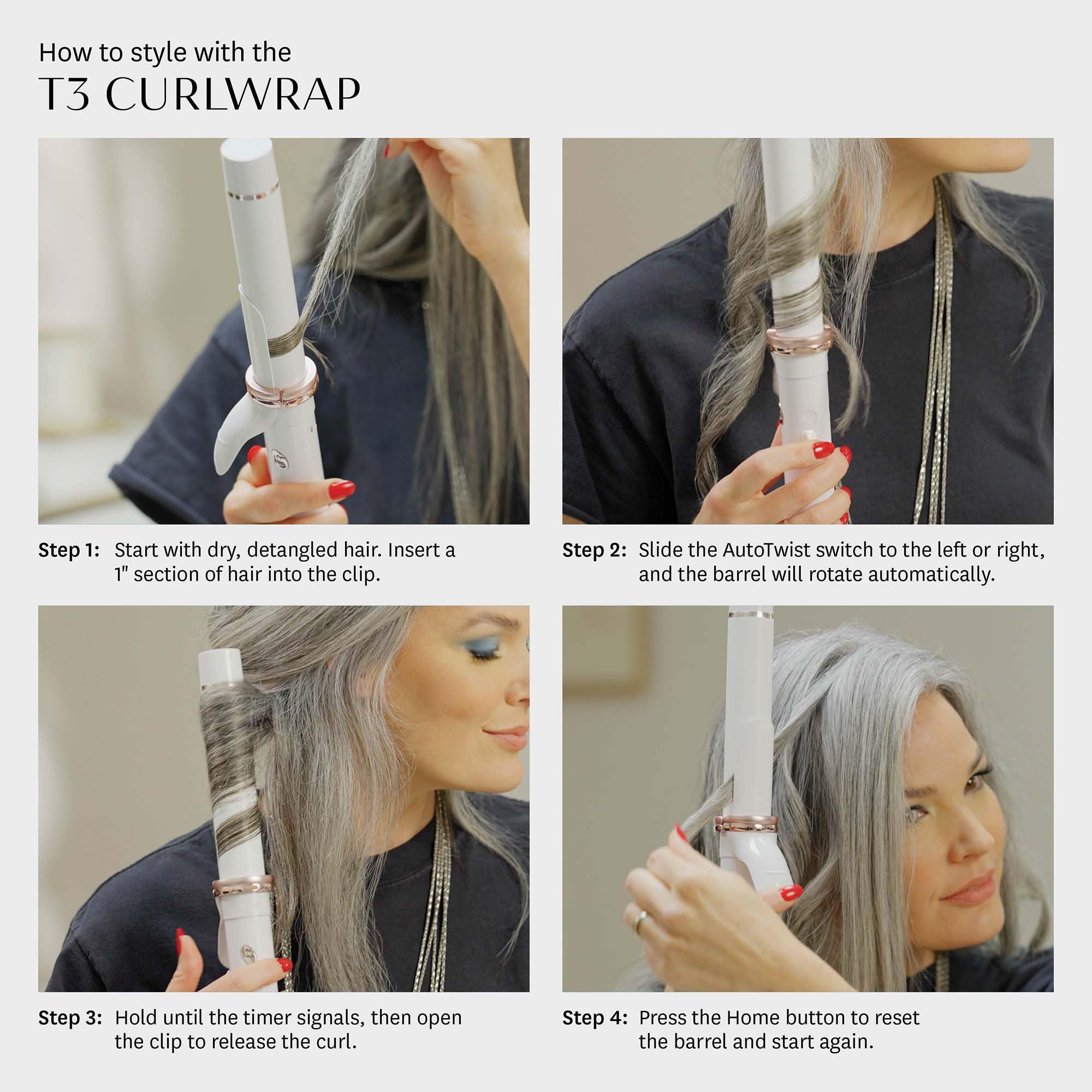 T3 CurlWrap 8ft swivel cord detail for flexible maneuvering