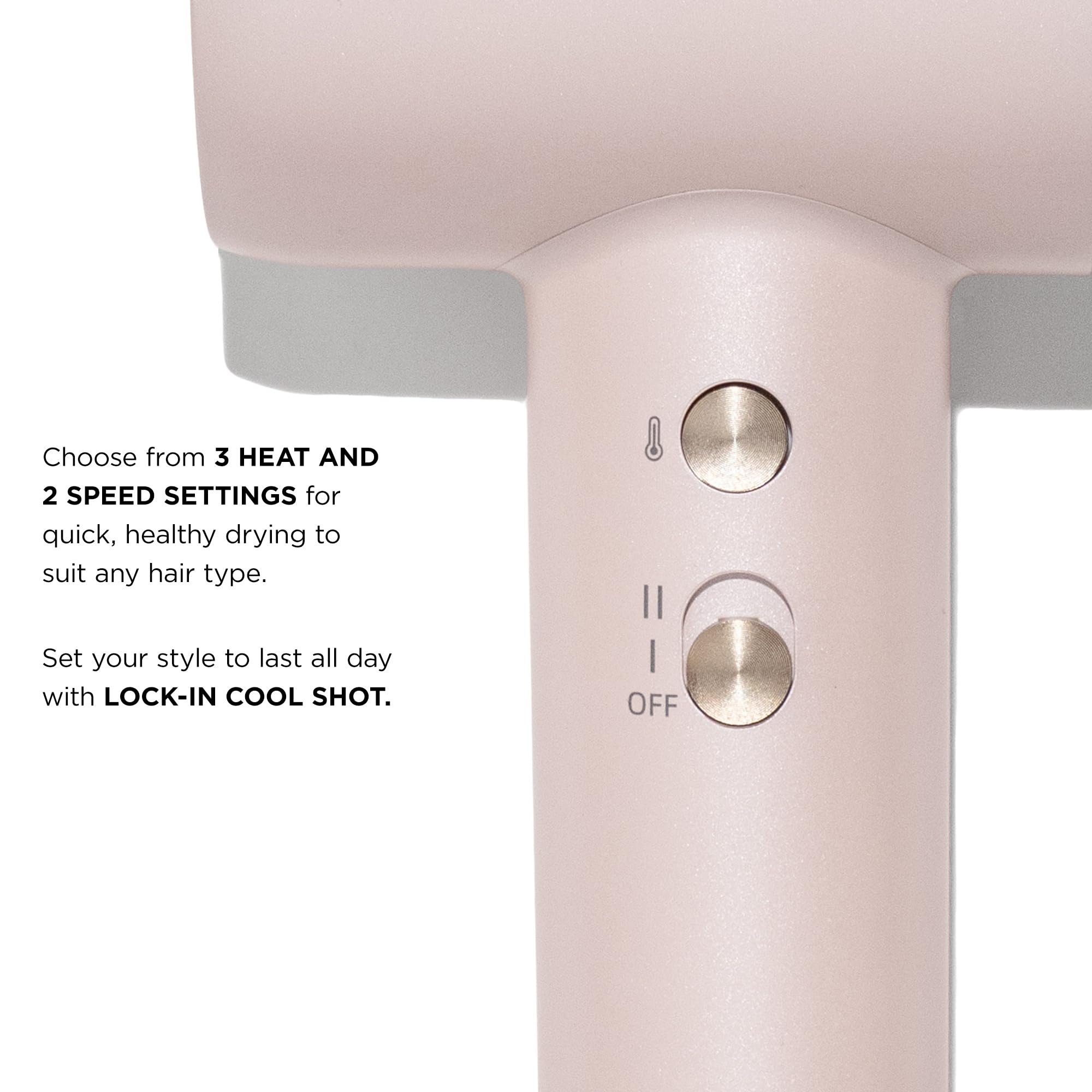T3 LuxeDry nozzle and texture detail highlighting even heat delivery and durability
