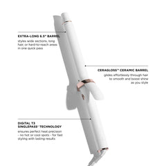 T3 ProGlide clip detail demonstrating secure hold and crease-free release for neat curls