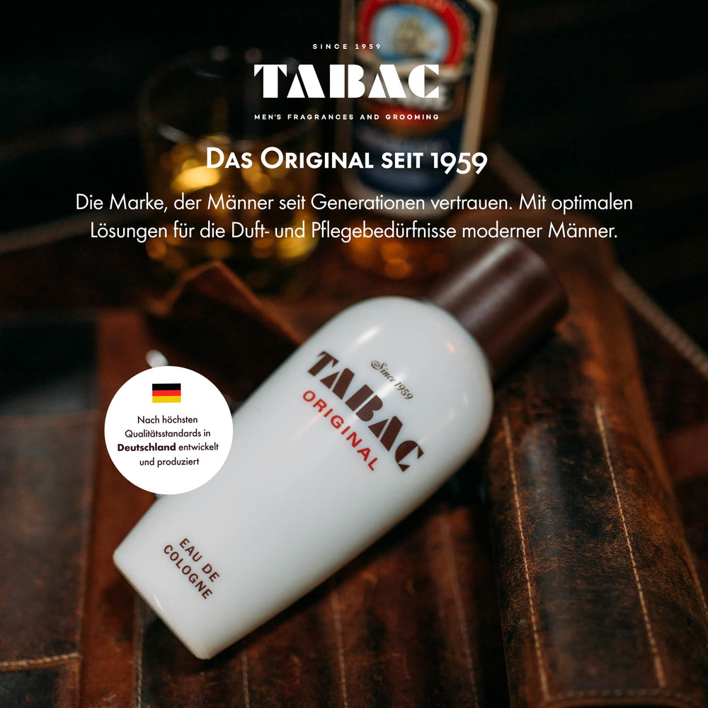Tabac Original boxed packaging pictured indicating original designer presentation